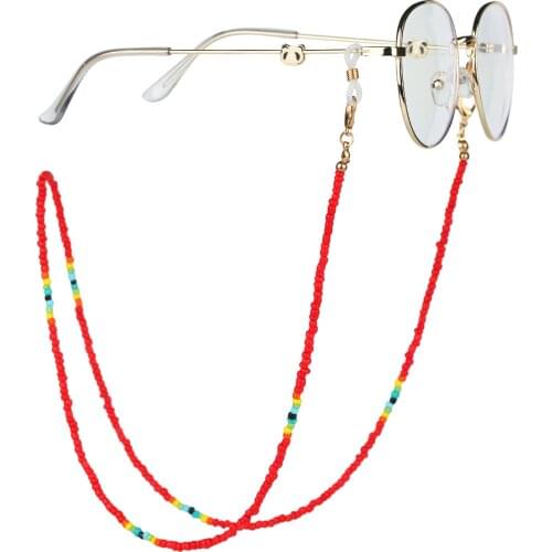 ZV Beads Mask Hanging Chain Anti-slip Chain Women Jewelry Transparent Trendy Drawstring Necklace Eyewear Lanyard For Mask