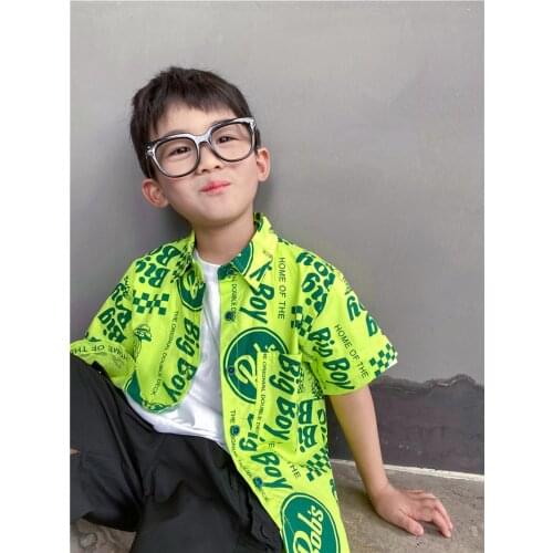 Рубашки с коротким рукавом для мальчиков Mingzekids China At AliExpress