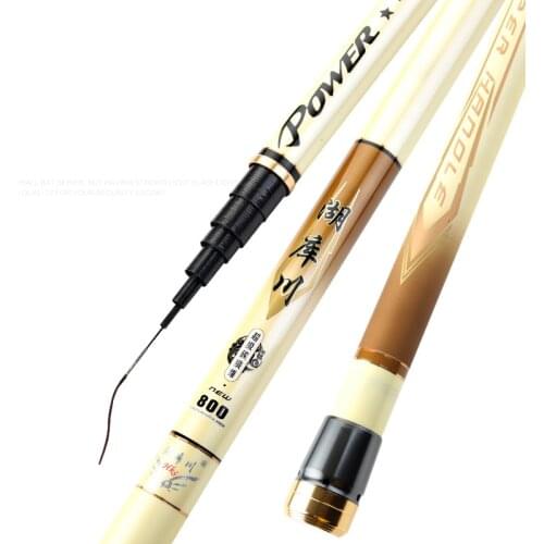 Power Hand Pole 8/9/10/11/12/13m Taiwan Fishing Rod Long Section Wedkarstwo Olta Spinning Peche Super Light and Hard Fishing Rod