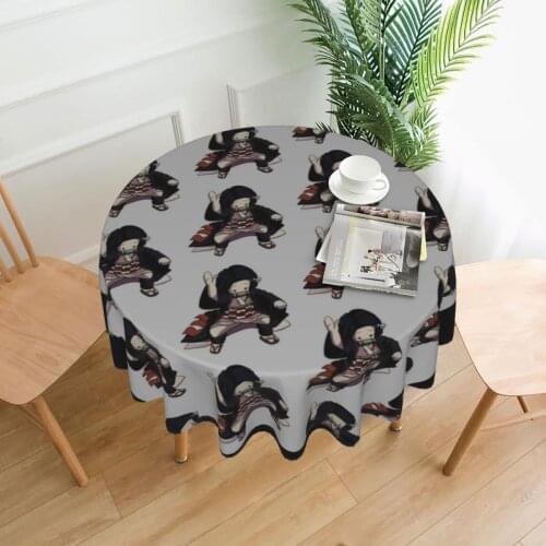Nezuko⦆ Tablecloth Print Protection Table Cover Polyester Birthday Party Cheap Elegant Table Cloth