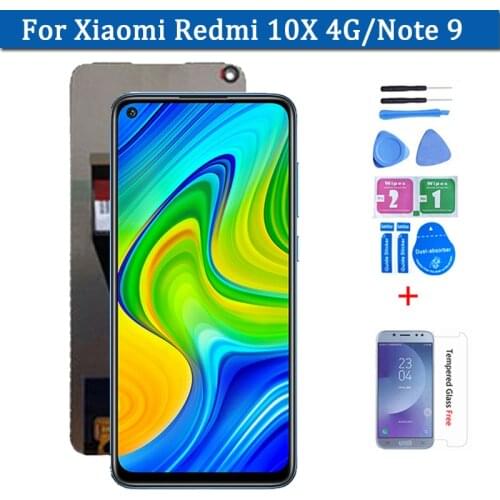 6.53 inch Display For Xiaomi Redmi 10X 4G LCD Touch Screen Digitizer Panel Assembly For Xiaomi Redmi Note 9 Display Replacement
