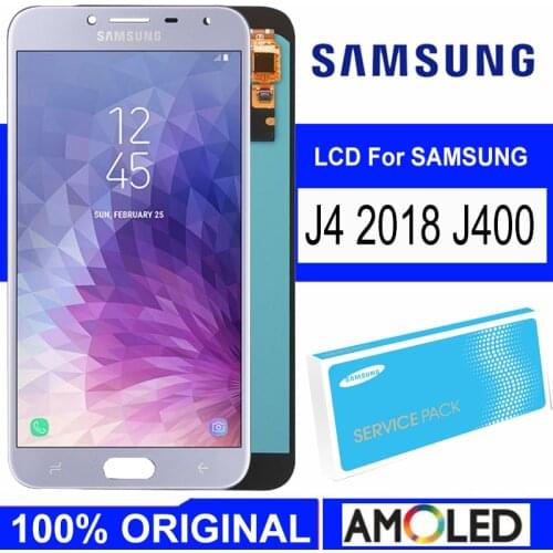 Original Super AMOLED LCD Display For Samsung Galaxy J4 J400F LCD J4 J400F/DS Display Touch Screen Digitizer Assembly