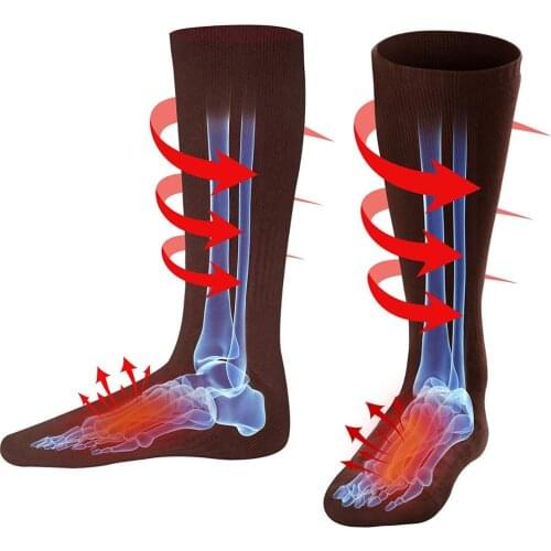 Rechargeable Battery Heated Socks Electric for Men Women,Winter Warm Heat Insulated Stockings,Outdoor Thermal Foot Warmers