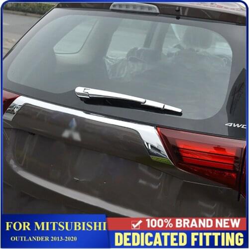 Fit For Mitsubishi Outlander 2013 to 2020 ABS Chrome Rear Window Screen Wiper Trims Cover Sticker Auto Accessories