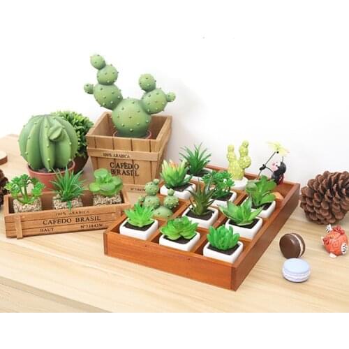 Retro Style Solid Wooden Box Succulent Flower Bed Garden Planter Window Box Trough Pot Plant Bed Pot Garden Supplies