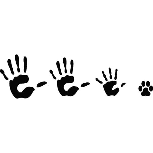 7x30cm High Five Family Vinyl Stickers Car styling Decal Window Door Decoration Modern Design Car accessories T191