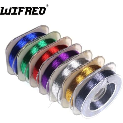 Wifreo 7pcs 50m/spool Metallic Rod Building Wrapping Thread Line for Rod Repairing DIY Fishing Guide Ring Eyelet Fixing Thread