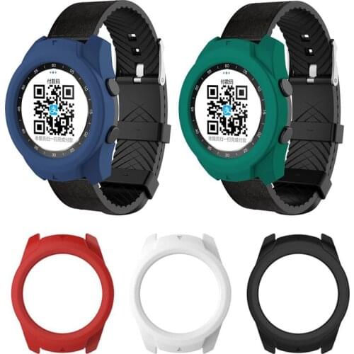Silicone Soft Shell Edge Glass Screen Protector Case Frame For Ticwatch Pro 2020 Smart Watch Protective Bumper Cover Accessories