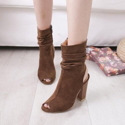 Women Mid Calf Boots Yellow Color Pointed Toe Zippers Autumn Spring Women Boots Casual Lace-up Boots dfv5