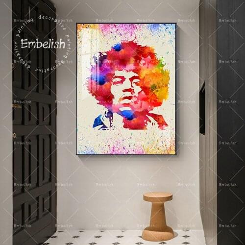 1 Pieces Hot Selling Abstract Colorful Man Portrait Wall Art Pictures For Living Room Modern Home Decor Posters Canvas Paintings