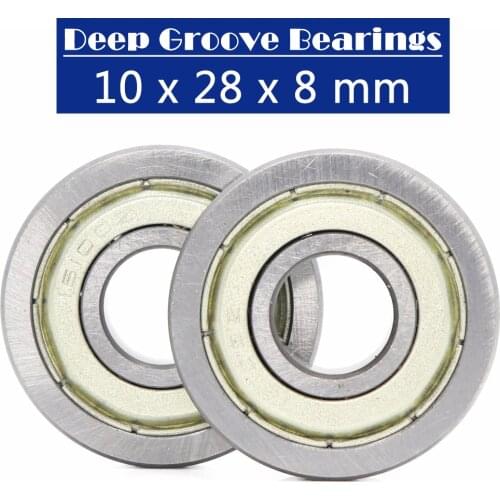 2PCS 16100-ZZ Double Shielded Ball Bearing 10*28*8mm 16100ZZ FOR Special Bikes Bearings