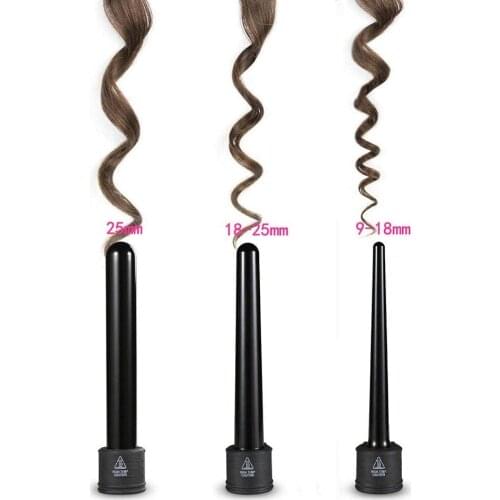 3 In 1 Hair Curler Hair Curling Iron Hair Salon Tools Professional Hair Styler with 1Glove