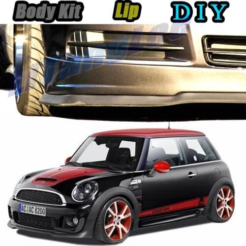Car Bumper Lip Front Spoiler Skirt Deflector For Mini Clubman Tune Car Modified Body Kit VIP Hella Flush Lips