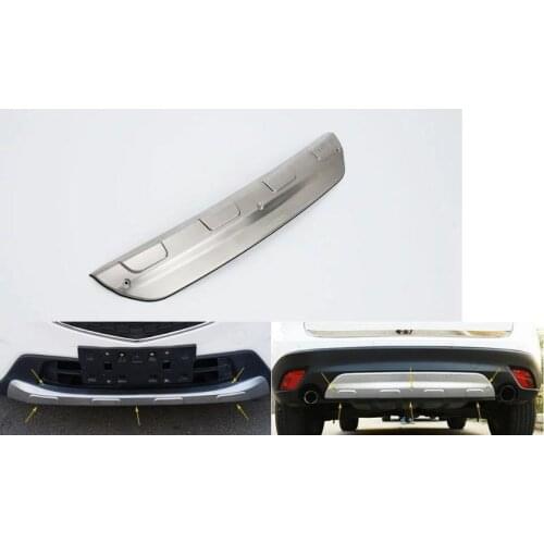 Car styling 2 pcs Stainless steel front and rear Bumper Protector Skid Plate cover FOR mazda CX-5 CX5 2012 2013 - 2015 2016 year