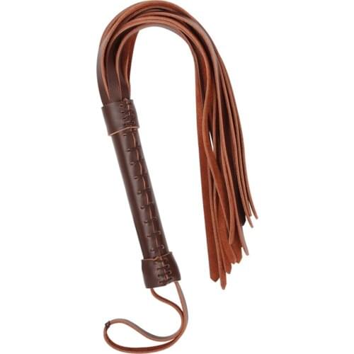 BDSM Flogged PU Leather Whip Restraint Fetish Sex Toys Spanking Paddle Cosplay Game Adult Flirting Accessories