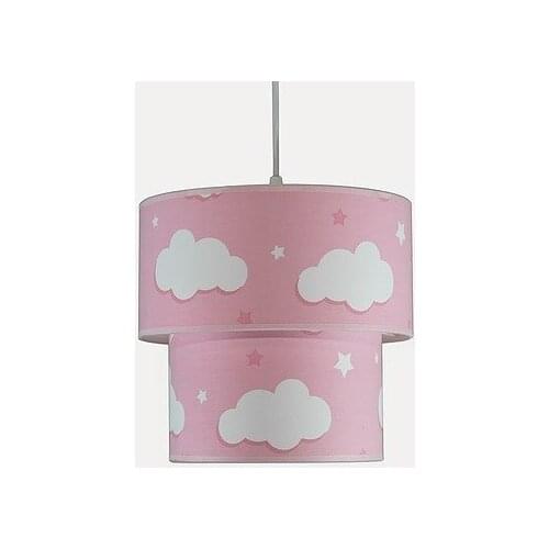 Senay Lightning Child Dual Cylinder Fabric Chandelier-Cloud