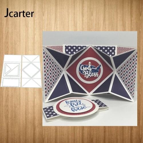 Coffee Box Frame Shape Metal Cutting Dies Craft Cut Die Stencil Scrapbooking Handmade Paper Make Album Model Punch Blade Decor