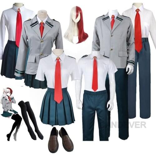 Boku no Hero Academia My Hero Academia Summer and Winiter Uniform Midoriya Izuku Bakugou Katsuki Ochaco Uraraka Cosplay Costume