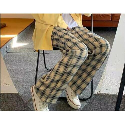 Cool Hip Hop China Plaid Pants Fashion Girl Punk Baggy Summer Pants Female Pants Trousers Funny Gothic Harajuku Basic Pants