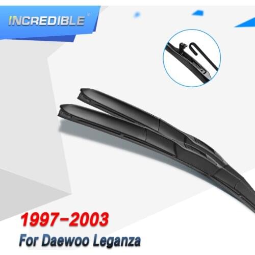 INCREDIBLE Hybrid Wiper Blades for Daewoo Leganza Fit Hook Arms 1997 1998 1999 2000 2001 2002 2003