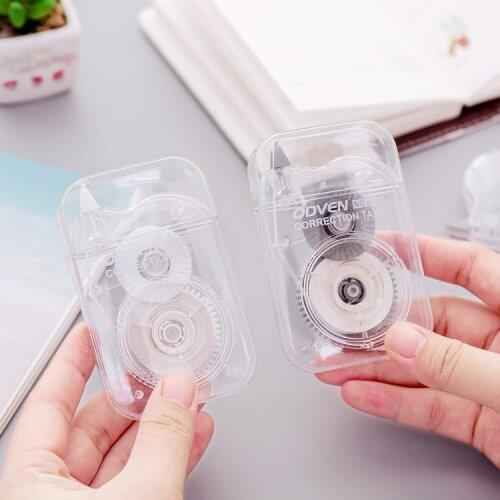Transparent Press Correction Tape Kids Gift School Supplies Materials Simple Stationery Novelty Correction Tapes Alter tools