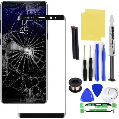 Dropshipping Replacement Front Glass Screen UV Glue Kit for Samsung Galaxy Note 8 9 10 Plus Precise Phone Accessories