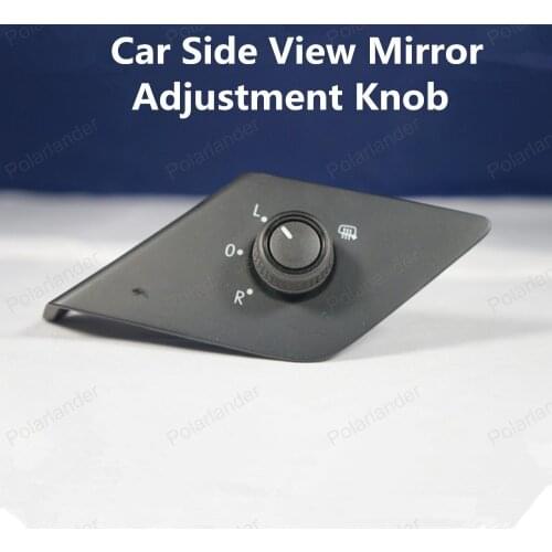 Polarlander Car Side View Mirror Knob for New J/etta New S/antana Rear View Mirror Adjustment Switch Chrome 31G959565
