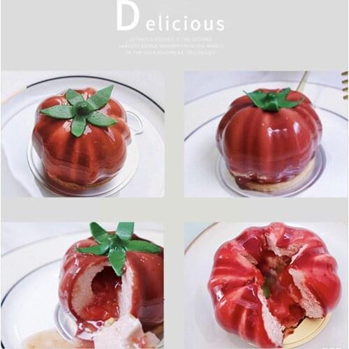 6 Halloween Pumpkin Silicone Cake Mold For Chocolate Bakeware Baking Ice Jello Decorating Cream Dessert Mousse Tools Pan Pu N2F1