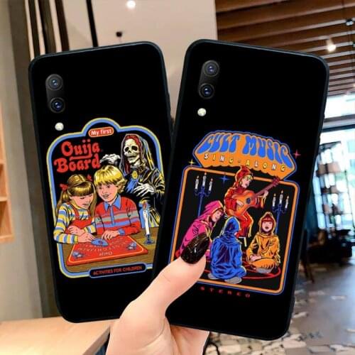 Funny Halloween Satan Vintage Lets Summon Demons Custom Soft Phone Case For Vivo Y91c Y17 Y51 Y67 Y55 Y7s Y81S Y19 V17 vivos5