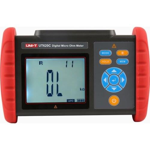 UNI-T Digital Micro Ohm Meter UT620C DC low resistance meter Cable wire/coil/motor resistance tester