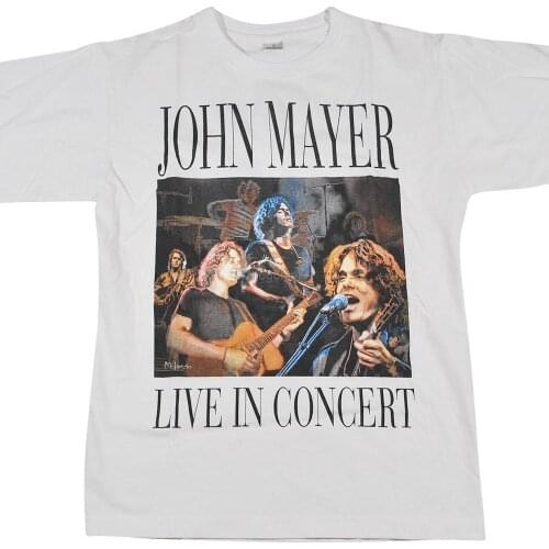 Vintage John Mayer World Tour Shirt Unisex Tee Funny Birthday Cotton Tee Vintage Gift For Men Women