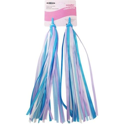 1 Pair Kids Colorful Streamers Scooter Bike Handlebars Streamers Tassel Ribbons Accessories for Boys Girls