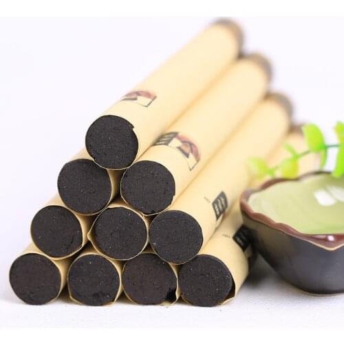 18*200mm smoke-free powder moxa rod five years Chen ai smokeless moxa moxibustion massage carbonization 10pcs