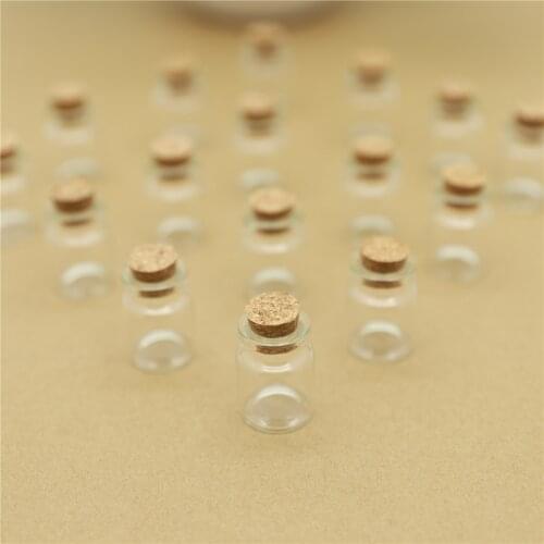10pcs/Lot 22*30mm 5ml Small Glass Jar Mini Glass Bottle With Cork DECORATIVE Tiny Cute Test Tube DIY jars Bottles Stash Jar