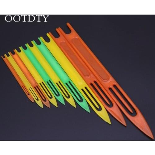 10 Pcs Fishing Netting Needle Repair Net Line Plastic Shuttles Mending Weaving Fishing Supplies Fishing Gear Fishing Accessories