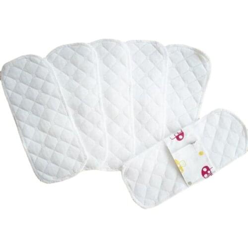 2Pcs/Lot Super Thin 100% Cotton Reusable Cloth Pads Menstrual Sanitary Pads Waterproof Panty Liners Feminine Hygiene Pads 19CM