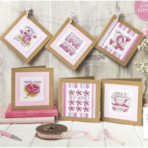 CD365 Cross Stitch Kit Package Greeting Cards Needlework Counted Cross-Stitching Kits Christmas Mothers Fathers Day Birthday