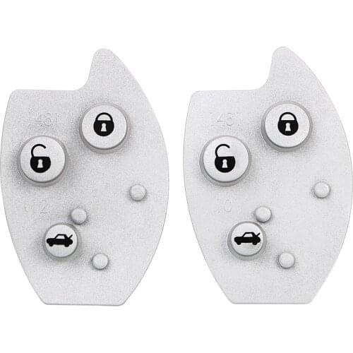 For Citroen Xsara C5 Key Shell Case Remote 3 Buttons Rubber Button Pad Key Mat Replacement Car Accessories Car Key Pad
