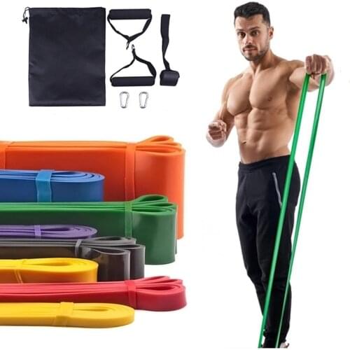 Natural Latex Stretch Resistance Bands Loop Elastic Fitness Band Pull Up Assist Bands for Training Power Expander Unisex