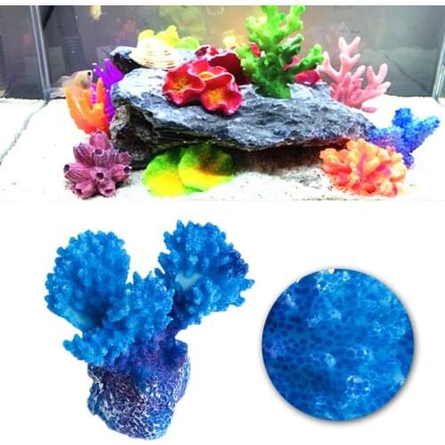 Aquarium Mini Artificial Resin Coral Tree Underwater Ornament Landscape Decor