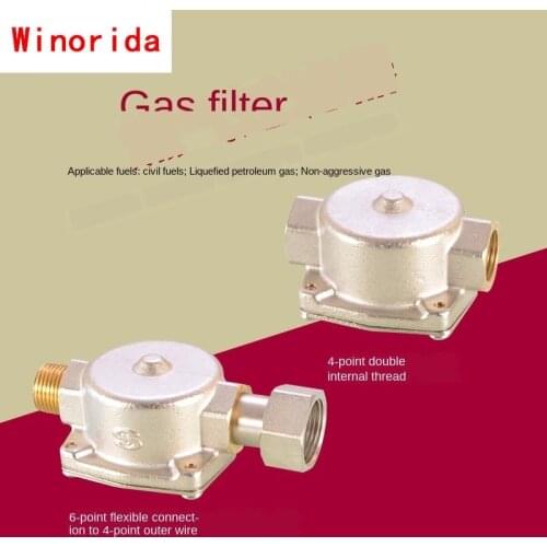 Natural Gas Liquefied Gas Gas Filter Wall-mounted Boiler Gas Water Heater High and Low Pressure Reducing Filter Valve