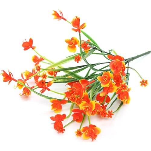 Artificial Plant Fake Flower Plastic Flower Simulation Plant Grass Green Plant Artificial Flowers For Wedding Home Decoration