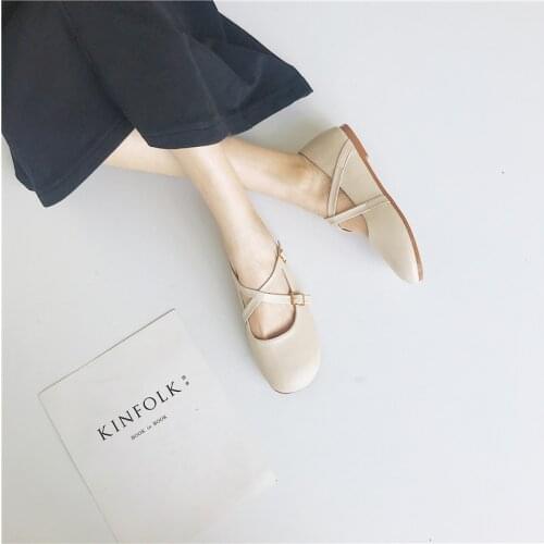 Jk uniform shoes retro female flat fairy shoes 2020 spring new Korean version of the net round head lolita shoes