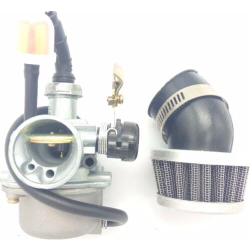 Carburetor Cable Choke With Air Filter PZ19 Carb 50 70 90cc 100 110cc 125cc ATV Chinese Parts