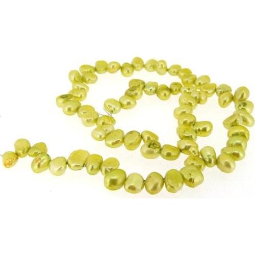 Unique Pearls jewellery Store,6mm Baroque Freshwater Pearl Loose Beads One Full Strand DIY Pearl Necklace Material,LS3-11