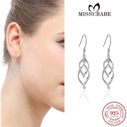 Серебряные серьги Missubabe China At AliExpress