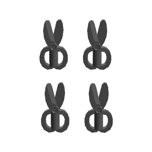 [MOC Hub] 10PCS Scissors Building Blocks Compatible Major Brand Kids Toys 18920 Early Learning Education Gifts