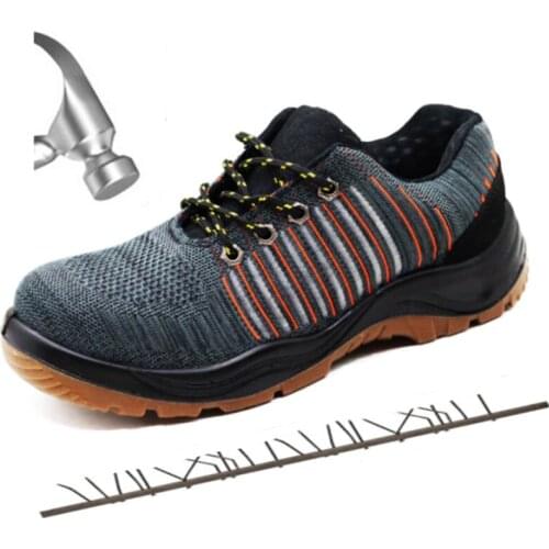 2019 New AIR Mesh Breathable Men and Women Steel Toe Caps Camouflage Boots Anti-slip Lightweight Non-slip Work Safety Shoes