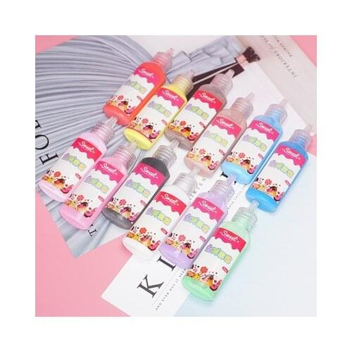 22ml Simulation Cream Glue Soft Clay Decoration For DIY Phone Shell Simulation Cake Jam Handmade Crafts Jewelry Making 14 Color