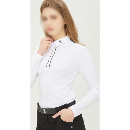 Golf Apparel Sports and Leisure Outdoor Breathable and Quick-Drying Womens Slim Fit Fashion High-Quality Long-Sleeved T-Shirt